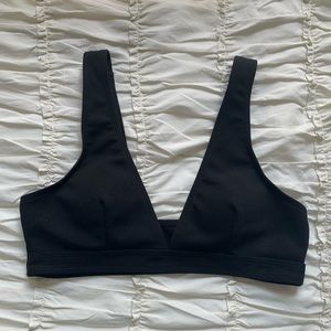Black bikini top with removable pads